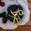 Υφασμάτινο Ρόδι Ιριδίζον Μπλέ