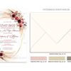 TS472-Νο91Κ-02-prosklitiria-gamou-vaptisis-boho-pampas-wedding-apsida-flowers-romantic Προσκλητήριο Γάμου Burgundy Roses TS472