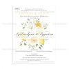 TS627-Νο91Κ-01 Προσκλητήριο Γάμου Floral