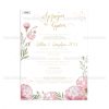 TS629-Νο91Κ-01 Προσκλητήριο Γάμου Floral