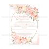 Προσκλητήριο Γάμου Floral Peach