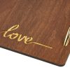 Ξύλινος Δίσκος Με Plexi Glass “LOVE” ΝΒ380