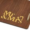 Ξύλινος Δίσκος Με Plexi Glass “MR&MRS” ΝΒ382